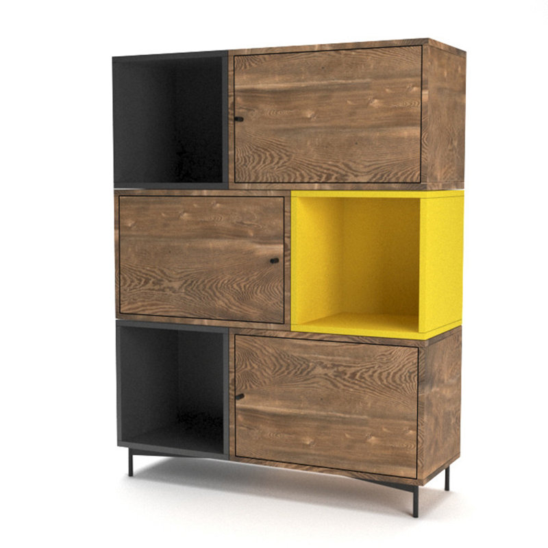 Elmo 140 cm H x 110 cm W Cube Bookcase