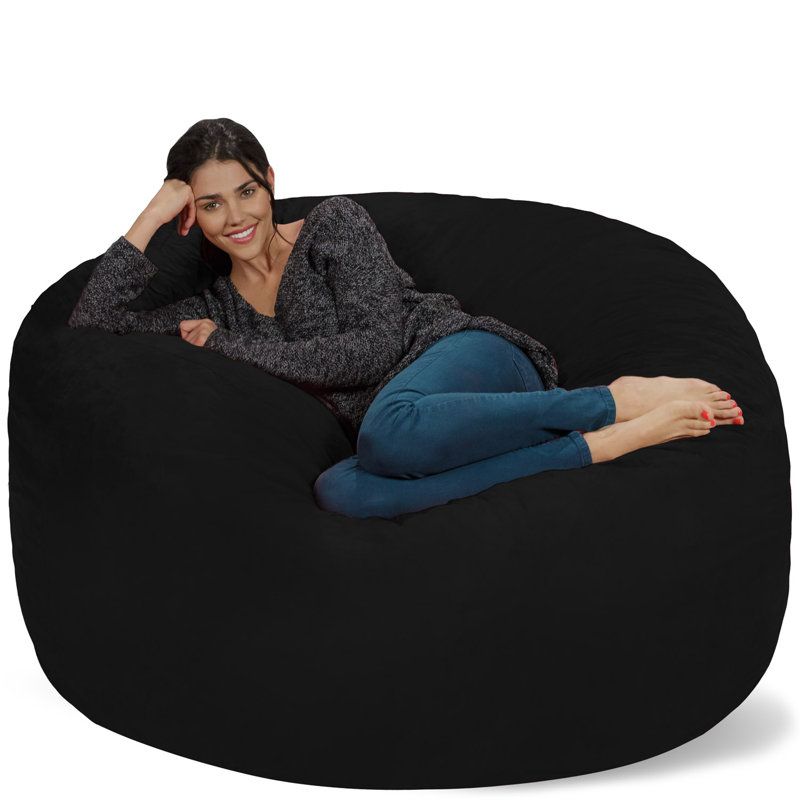 Bean Bag Chair - Shredded Memory Foam Filled Round Furniture Bean Bag Chair with Removable and Machine Washable Cover - Big Bean Bag Sofa Lounger with Soft Micro Fiber Cover - Multiple Colors, Multiple Sizes and Fabrics