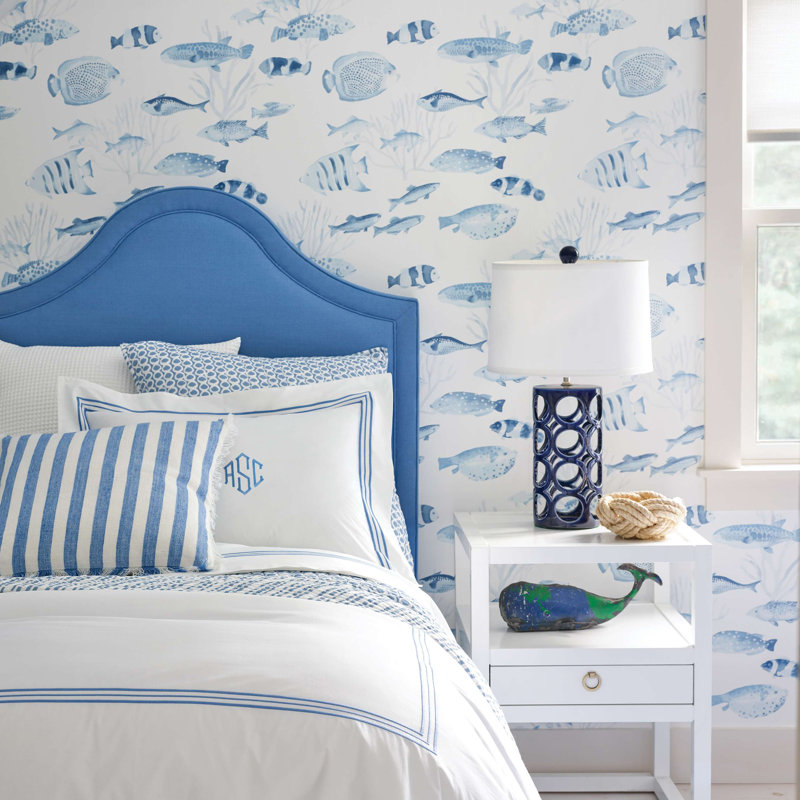 Trio Duvet Cover, Twin/Twin XL Duvet Cover, French Blue