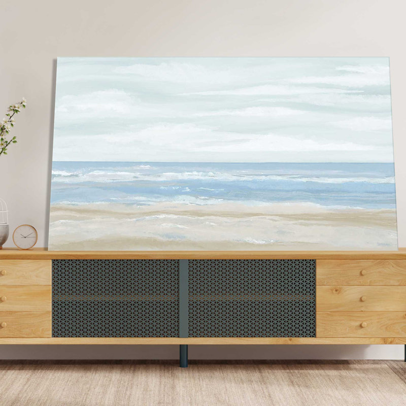 La mer - peinture, L 40 po x H 24 po, Toile tendue