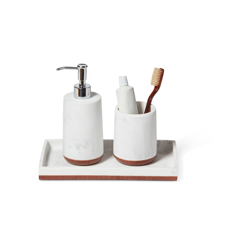 Ensemble d'accessoires de salle de bain 3 pièces Roselli Trading Company® Eleganza