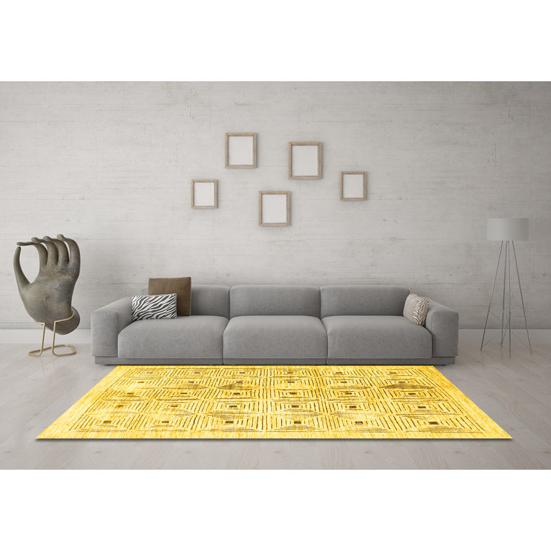 Performance Geometric Indoor Rug, Square 5'