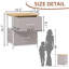  Table de chevet, petite commode 2 tiroirs Boutique, table de chevet légère et portable pour chambre d'enfant, placard, dortoir, gris cendré-765927902-771587928