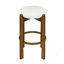 Tabouret de bar intérieur en bois rembourré-211873796