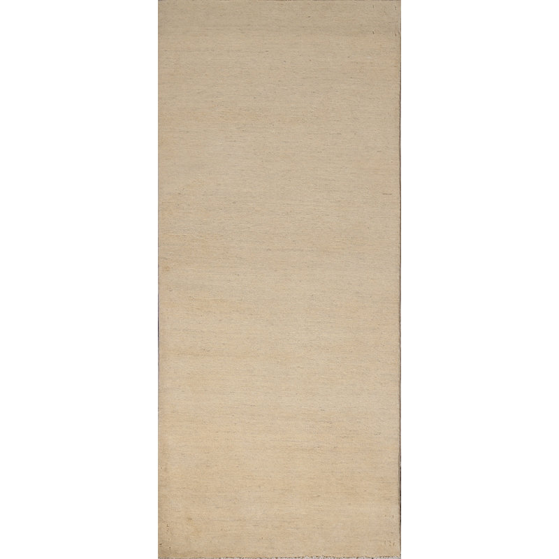 Solid Gabbeh Runner Rug 2x6