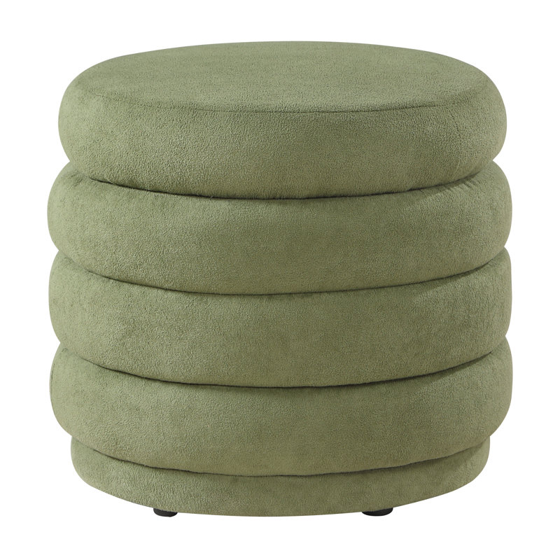 Jamariea Storage Ottoman, Moss Green