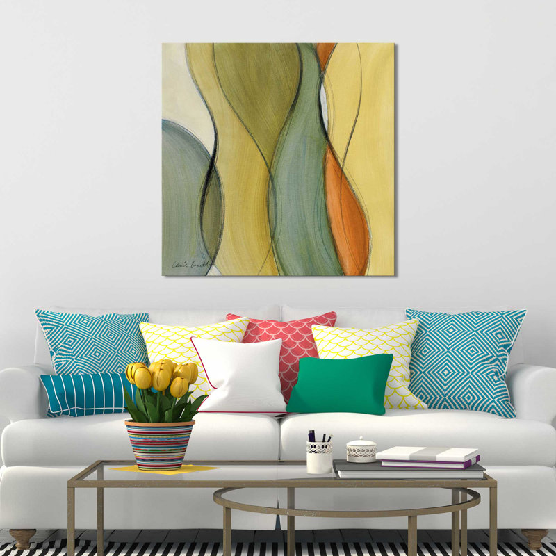 «Coalescence I», reproduction de peinture acrylique, H 18 po x l 18 po x P 1 po, Toile tendue