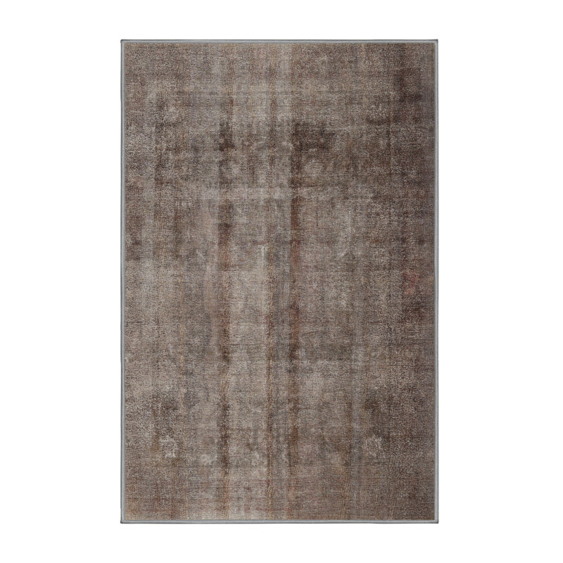 Tapis brun/gris traditionnel McTeer, Rectangle 3 pi x 5 pi