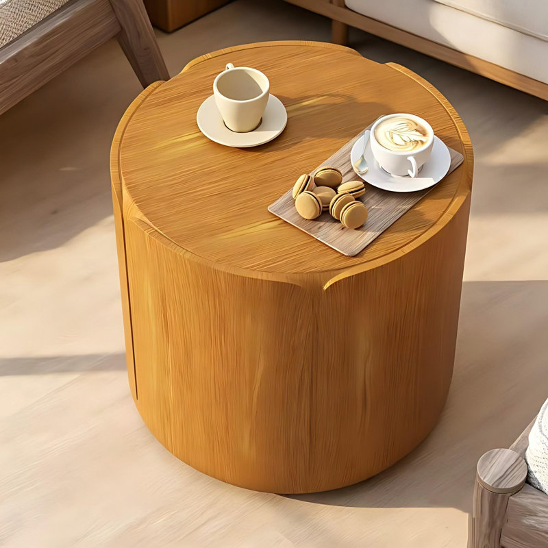 Table d'appoint ronde MGO - étanche, sans assemblage, Couleur du bois, 19.69