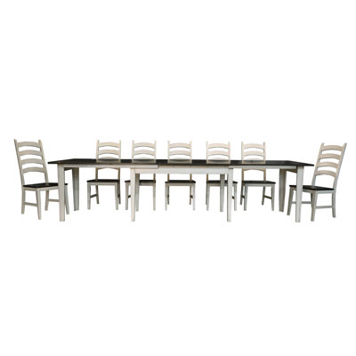 Ensemble de salle à manger en bois massif 8 pièces avec buffet Matanzas