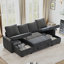Canapé modulaire avec rangement, canapé modulaire en U, canapé modulaire convertible confortable-748563833