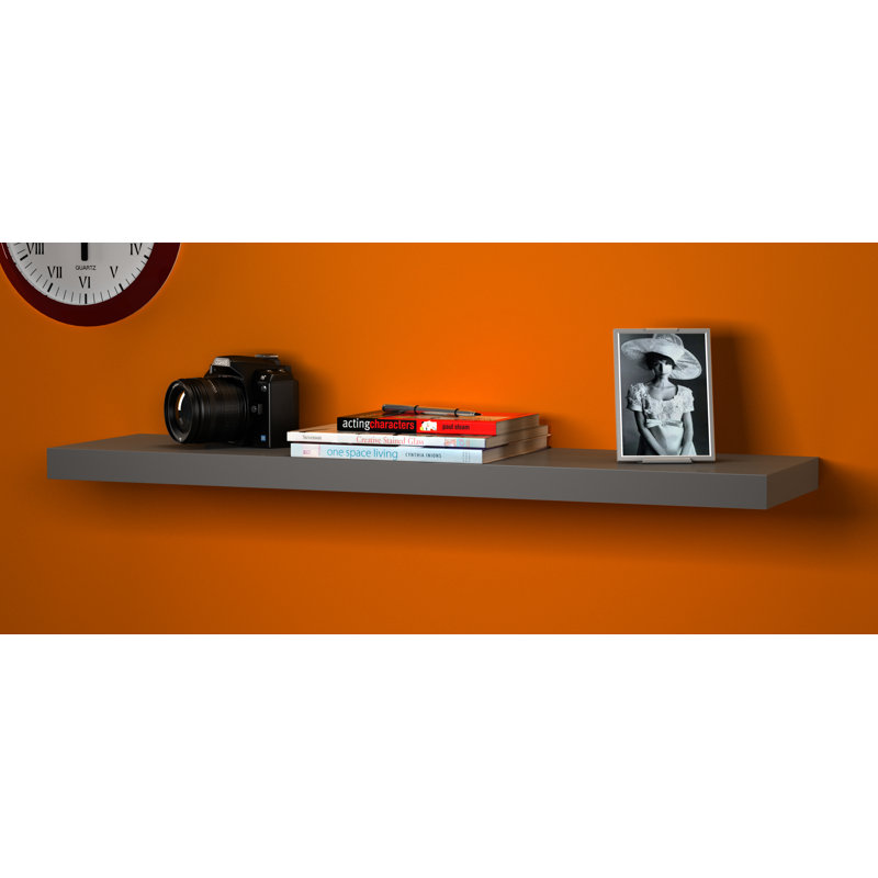 3 Piece Floating Shelf, 4cm H x 80cm W x 23.5cm D