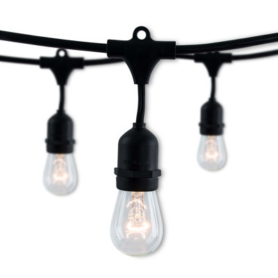 Guirlande de 48 ampoules à incandescence standard d'extérieur de 48 pi (connectable d'un bout à l'autre)