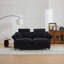 Canapé modulaire à assise profonde, canapé confortable avec repose-pieds Cloud, causeuse, canapé modulaire rembourré en velours côtelé 85,8 po pour salon, appartement, studio, bureau-210393501
