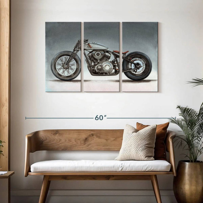 Motocyclette Mehar, H 28 po x l 45 po