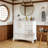 Bathroom Vanity with Sink, Drawers and Metal Handles-1534813715