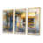 Toile avec cadre flottant or