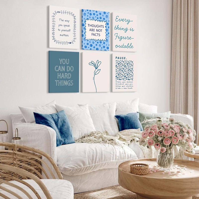 6 Piece Wrapped Canvas Print