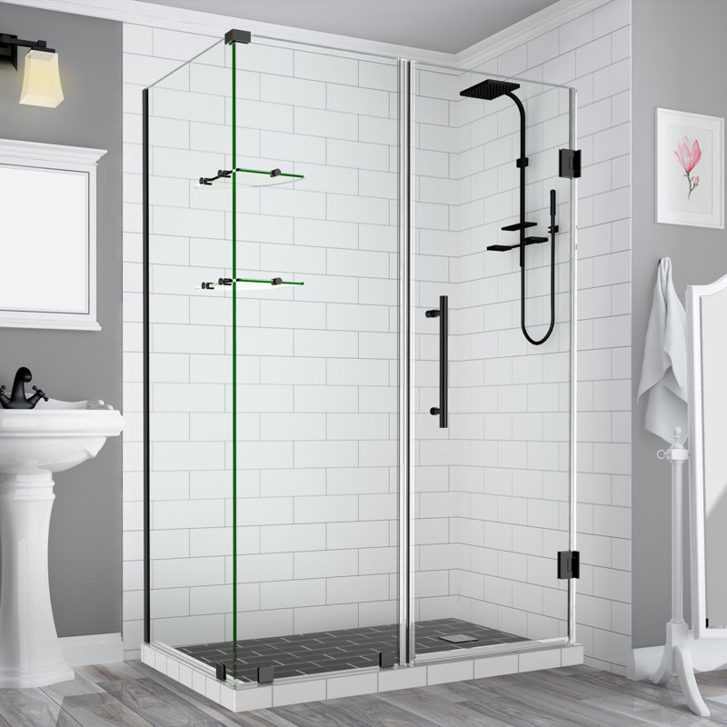 Bromley GS Frameless 65" x 72" Rectangle Hinged Shower Enclosure