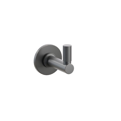 Emtek Select Single Hook w/ Small Disc Rosette, Round Stem & Knurled Tip