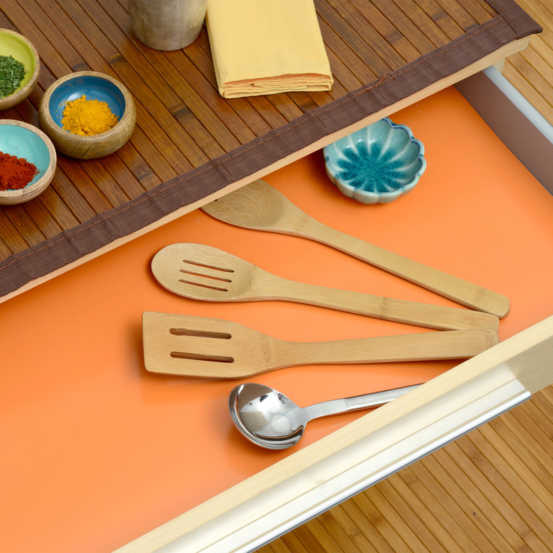 Creative Covering Adhesive Solid Colour Shelf Liner, Orange