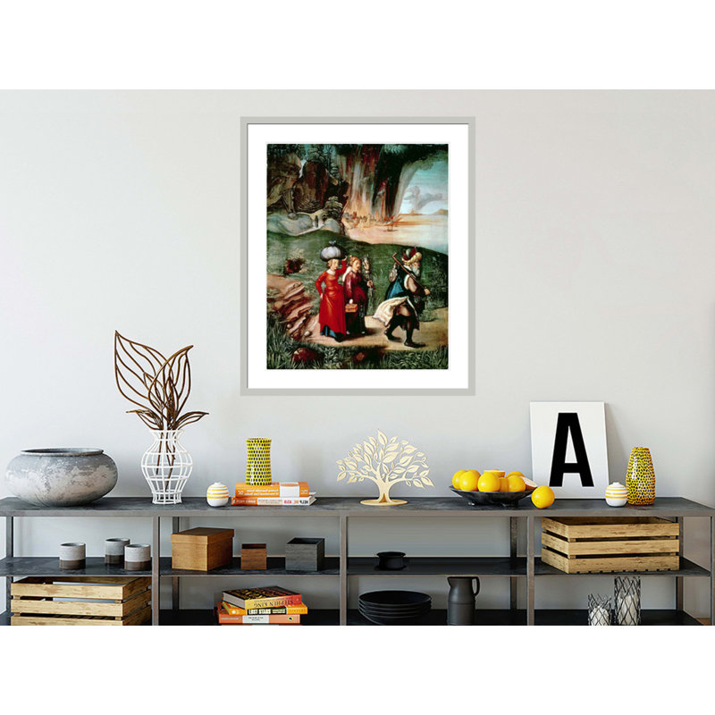 "Lot et ses filles" (revers) par Albrecht Dürer, impression giclée sur cadre, H 39,85 po x l 33,5 po