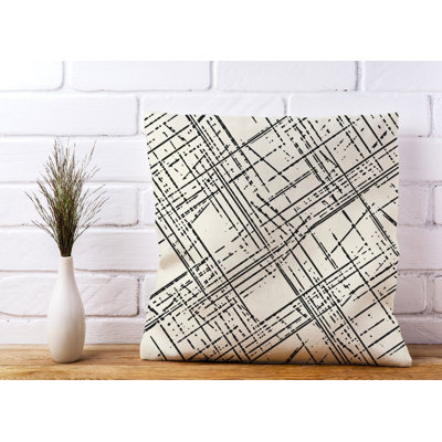 Bern Abstract Square Throw Cushion