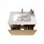 Striped Bathroom Vanity With White Ceramic Sink, Wall Mounted Floating Bathroom Vanity For Modern Bathroom, Pre-Assembled-115688428-115688429