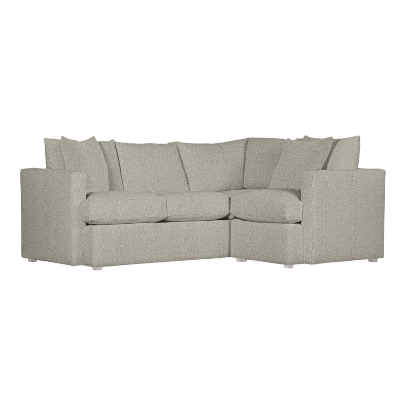 American Bungalow 2-Piece Sectional, Tarbee Pebble, Dove Gray