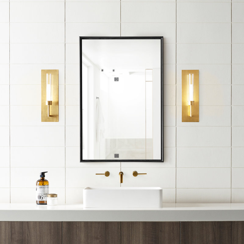 Linger 1 - Light LED Armed Sconce, Natural Brass