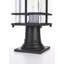 Lampadaire d'extérieur noir de 7 pouces Jaqueline
