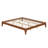Solid Dry Bamboo Wood Platform Bed Frame, With Wood Slat Support-1717445452