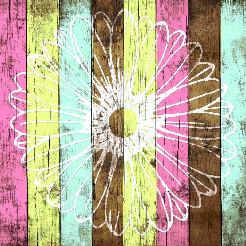 " Wood Flower " Painting Print, 12" H x 12" W  