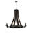 Healey 8 - Light Steel Wagon Wheel Chandelier