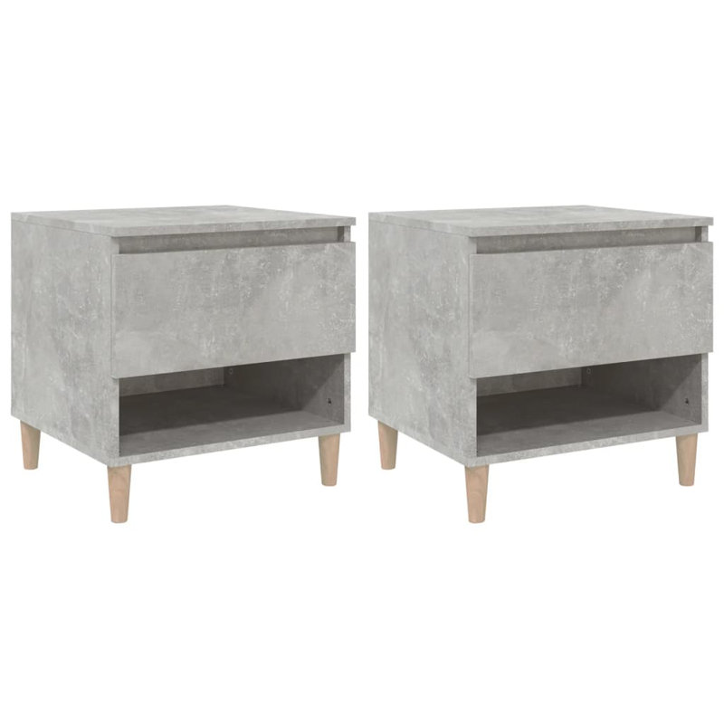 Catalina 50 cm W Bedside Table, Black