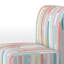 Fauteuil de chambre moderne rembourré en velours Brechta Vibrant Curve Design II-88109569