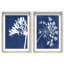 Cyan Flowers Set Shadowbox Floral & Botanical Print by Oliver Gal, Black Frame, 10 x 15-781359209-781359217