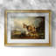 "Goats in a Landscape" - "Gauermann", reproduction encadrée avec passe-partout et verre Milieu du 19e siècle-1630632548-1630632846-1630632895