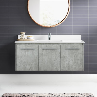 Ensemble de meuble-lavabo simple mural 48 "Penn