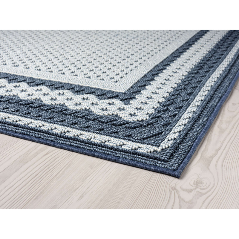 Tapis d'intérieur / extérieur texturé tissé à la machine, Rectangle 7 pi 10 po x 9 pi 10 po