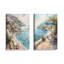 Ensemble 2 pièces Coastal Charm Paradise sur toile par Azure Artisanal Studio-58239416-58239415