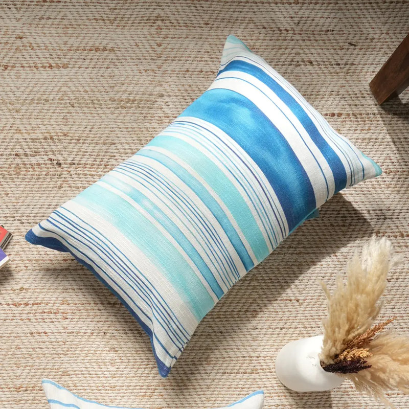 Coussin lombaire | Coussin Wave Wave Whispers | 24 x 16 po