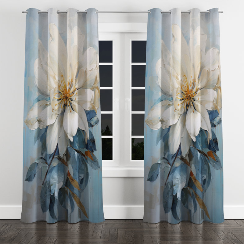 Anagh - Traditional Grommet Curtain - Velvet Room Darkening - 1 panel, 52" W x 90" L, Silver Grommets