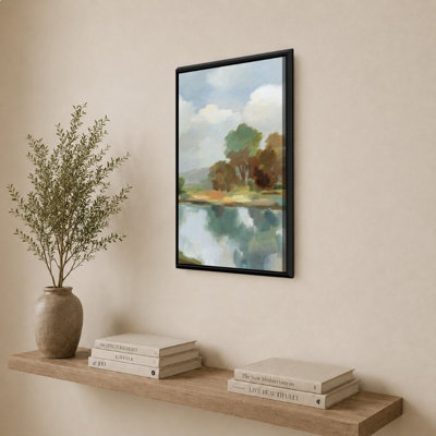 Rivière et nuages par Silvia Vassileva - impression sur toile