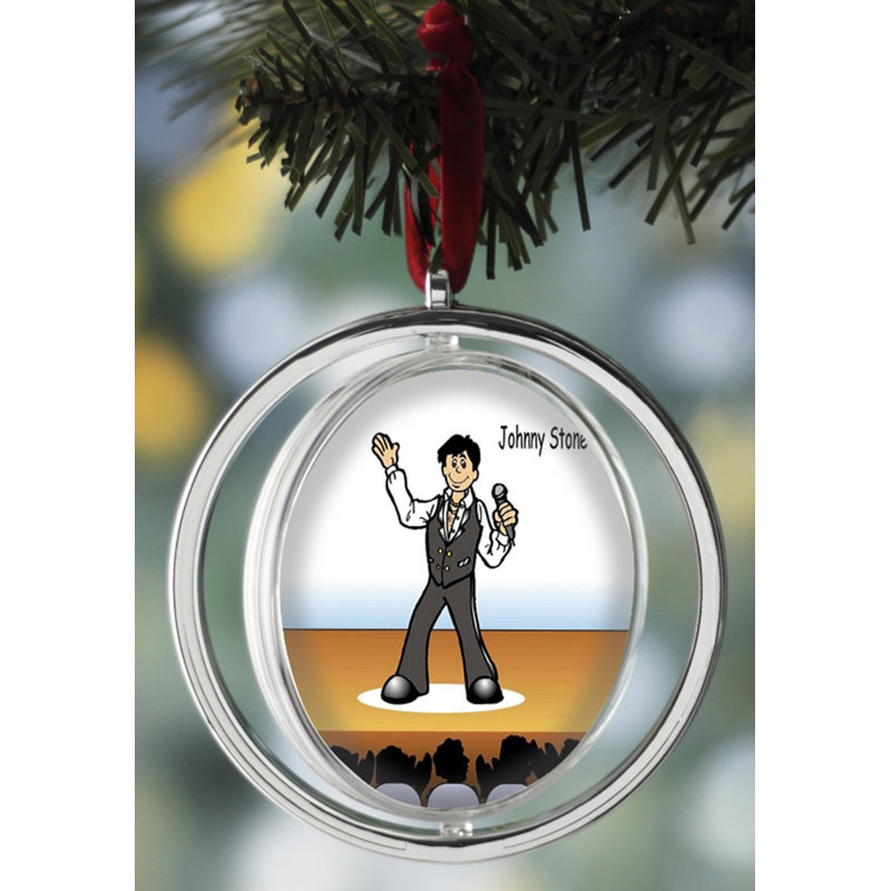 Ornement de Noël personnalisable chanteur personnalisé, Oui