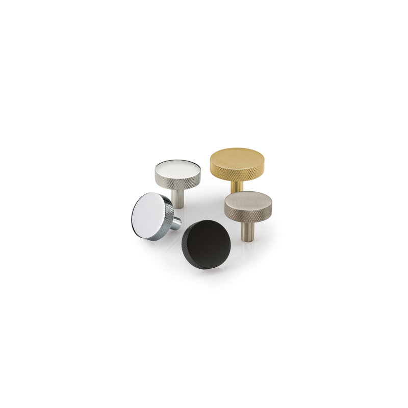 Round Knob, Unlacquered Brass, 1 1/2"
