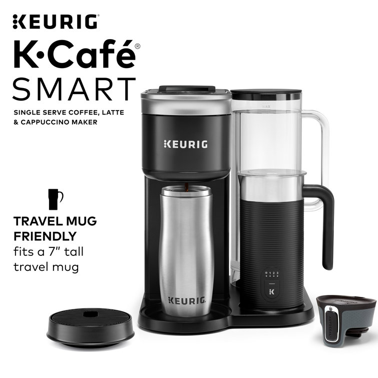 Keurig K-Cafe C Single Serve K-Cup Pod Coffee, Latte and Cappuccino Maker,  Nickel 