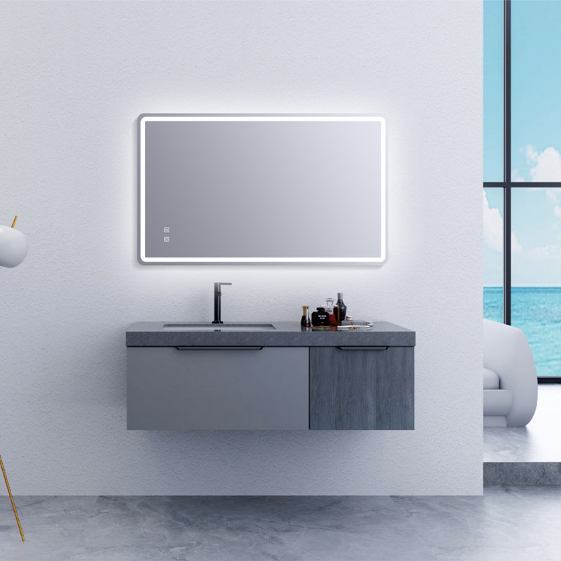  32'' x 40'' LED Bathroom Vanity Mirror, Anti-fog, Frameless Rectangle Wall Mounted Mirror, 32" x 40"