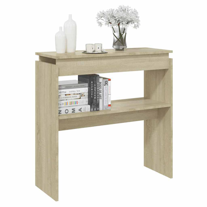 Console Table Entryway Table Hallway Narrow Side Table Engineered Wood, Sonoma Oak