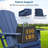 Weather-Resistant Foldable Outdoor Adirondack Chair，Blue-123030547